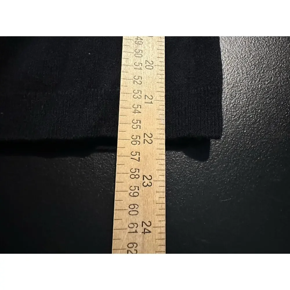 Wilfred Aritza XS Women Black Wool Blend Knit Cropped Capri Pants 22”In 37-28